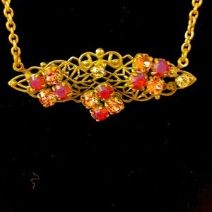 Sabika Retired Necklace new, never worn. Antique Silver w/Swarovski